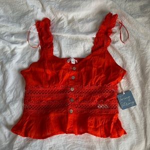 Twine & String Orange Women’s Top